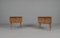 Tables de Chevet Mid-Century avec Plateau en Verre, Set de 2 4