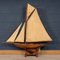 Large 20th Century Edwardian Wood Pond Yacht Model, 1910s 2