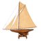 Large 20th Century Edwardian Wood Pond Yacht Model, 1910s 1