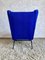 Mid-Century Blue Armchair, 1950s, Image 5