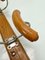French Wood and Metal Wall Mounted Coat Rack, 1950s, Image 8