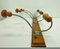 French Wood and Metal Wall Mounted Coat Rack, 1950s, Image 9