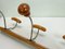 French Wood and Metal Wall Mounted Coat Rack, 1950s 7