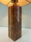 Mid-Century Marble Table Lamp with Orange and Brown Tones, 1960s 3