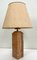 Mid-Century Marble Table Lamp with Orange and Brown Tones, 1960s 2