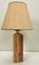 Mid-Century Marble Table Lamp with Orange and Brown Tones, 1960s 8