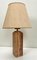 Mid-Century Marble Table Lamp with Orange and Brown Tones, 1960s 14