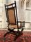 Rocking Chair Vintage en Velours Dusty Rose, 1990s 3