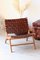 Los Angeles Model Teak and Leather Armchairs by Olivier de Schrijver, Set of 2 31