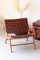 Los Angeles Model Teak and Leather Armchairs by Olivier de Schrijver, Set of 2, Image 31