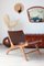 Los Angeles Model Teak and Leather Armchairs by Olivier de Schrijver, Set of 2 10