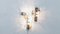 Murano Glass Modular 3-point Ceiling Light Fixture from Mazzega, 1970s, Image 12