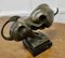 Modernist Abstract Bronze Sculpture of a Bull on a Marble Plinth, 1980s 3
