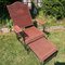 Adjustable Wicker and Metal Garden Lounge Chair, 1960s 9