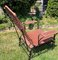 Adjustable Wicker and Metal Garden Lounge Chair, 1960s 6