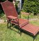 Adjustable Wicker and Metal Garden Lounge Chair, 1960s, Image 4