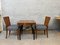 Table Spider and Halabala Armchairs by Jindřich Halabala, 1920s, Set of 3, Image 1