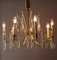 Crystal Brass Chandelier from Vereinigte Werkstätten, 1960s, Image 12