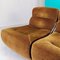 Modulares Vintage Space Age Sofa aus Samt, 1970er, 3er Set 4