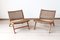 Los Angeles Lounge Chairs in Teak & Rope by Olivier De Schrijver, Set of 2, Image 1