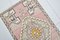 Petit Tapis Vintage en Laine Rose Clair 4