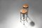 Brutalist Counter or Dry Bar with Barstools, 1960s, Set of 3, Image 15