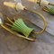 Mid-Century Italian Modern Brass, Green Metal and Glass Wall Sconces by Pietro Chiesa, 1950s, Set of 2 11