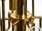 Mid-Century Brass Chandelier with a Long Brass Rod, 1960s 8