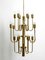 Mid-Century Brass Chandelier with a Long Brass Rod, 1960s, Image 11