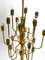 Mid-Century Brass Chandelier with a Long Brass Rod, 1960s 6