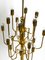 Mid-Century Brass Chandelier with a Long Brass Rod, 1960s, Image 6