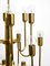Mid-Century Brass Chandelier with a Long Brass Rod, 1960s 7