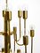 Mid-Century Brass Chandelier with a Long Brass Rod, 1960s, Image 7