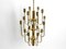 Mid-Century Brass Chandelier with a Long Brass Rod, 1960s 13