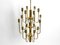 Mid-Century Brass Chandelier with a Long Brass Rod, 1960s, Image 13