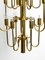 Mid-Century Brass Chandelier with a Long Brass Rod, 1960s 17