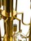 Mid-Century Brass Chandelier with a Long Brass Rod, 1960s, Image 18