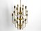 Mid-Century Brass Chandelier with a Long Brass Rod, 1960s, Image 2