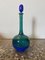 Murano Morandiana Blue and Green Vase Bottle by Gio Ponti for Venini 7