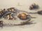 Manfred K. Schwitteck, Natura morta con lische di pesce e tappi per champagne, 1992, Acquarello e matita, Incorniciato, Immagine 2