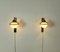Wandlampen aus Messing & Opalglas im Stil von Stilnovo, Italien, 1960er, 2er Set 10