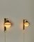 Wall Lamps in Brass and Opal Glass in the style of Stilnovo, Italy, 1960s, Set of 2 14