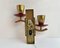 Vintage Wall Sconces in Gilt Brass with Acrylic Glass Elements, Germany, 1979, Set of 2 4