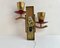 Vintage Wall Sconces in Gilt Brass with Acrylic Glass Elements, Germany, 1979, Set of 2 7