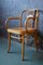 Geschwungener Vintage Sessel aus Holz 4