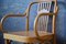 Geschwungener Vintage Sessel aus Holz 5