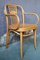 Geschwungener Vintage Sessel aus Holz 1