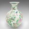 Vintage Art Deco Chinese Ceramic, Baluster, Polychrome Finish vase, 1940s 5