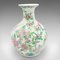 Vintage Art Deco Chinese Ceramic, Baluster, Polychrome Finish vase, 1940s, Image 3
