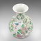 Vintage Art Deco Chinese Ceramic, Baluster, Polychrome Finish vase, 1940s, Image 6
